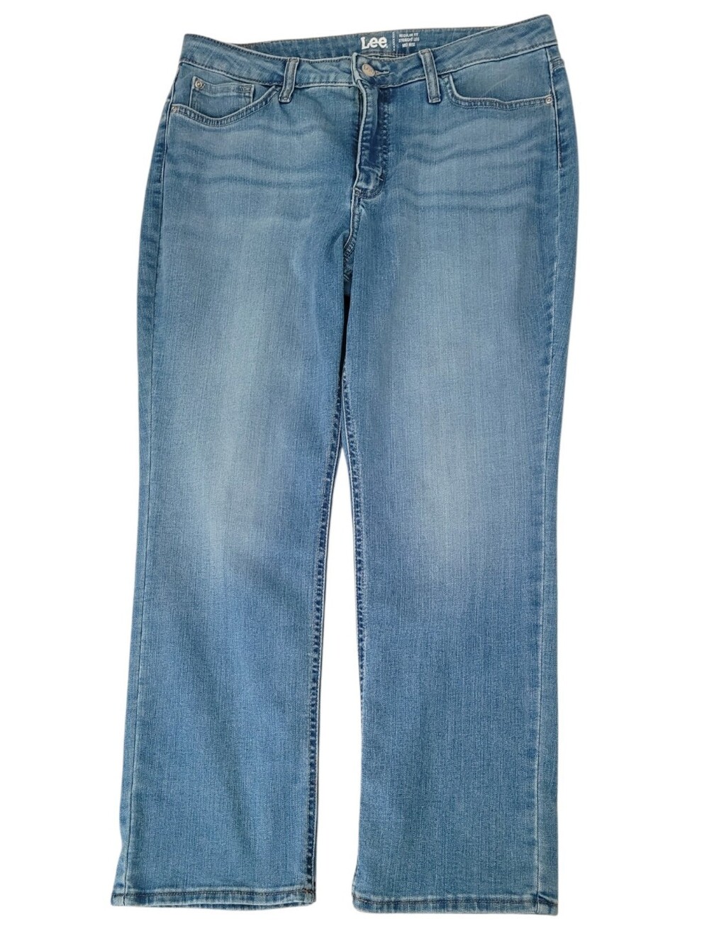 Lee Regular Fit Straight Leg Mid Rise Size 14p